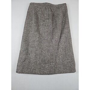Robert Noble Vintage Wool Pencil Skirt Made In Scotland Brownish Gray 28 x 24.5